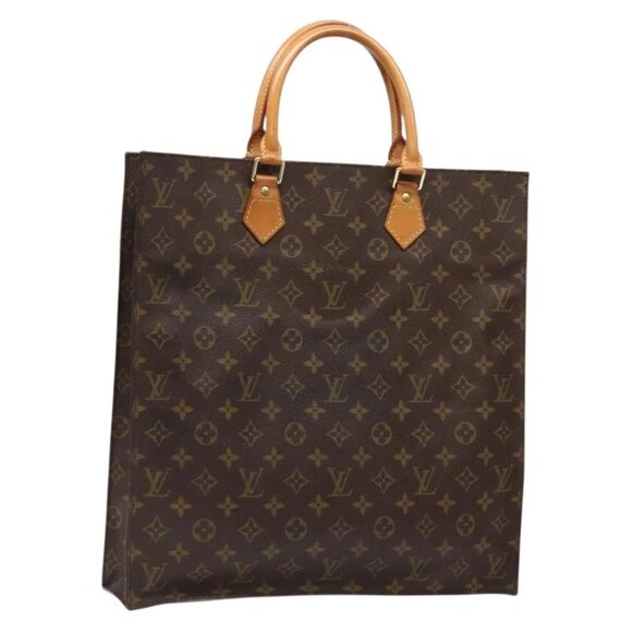 LOUIS VUITTON Monogram Sac Plat Hand Bag M51140 LV Auth 141412 - Picture 2 of 16